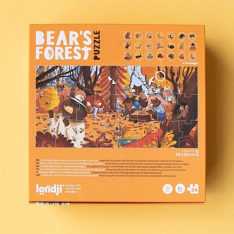 Puzzle 24 piezas Bear’s Forest de Londji - Aúpa Organics