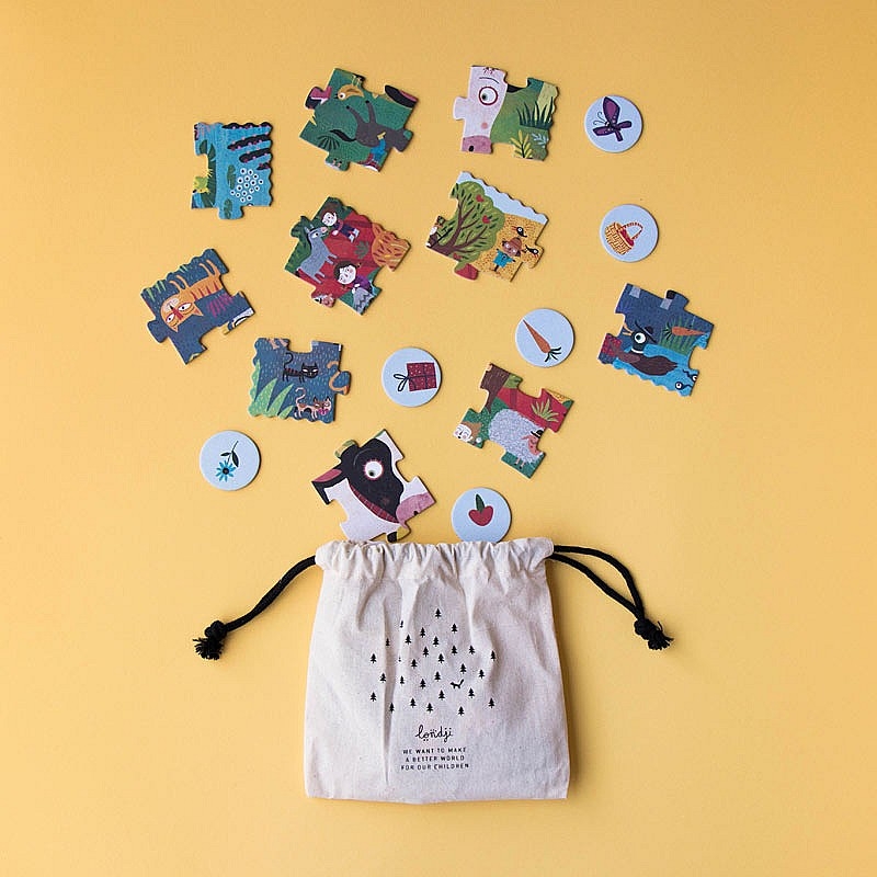 Puzzle de 24 piezas My Little Farm de Londji de Bolsillo - Aúpa Organics