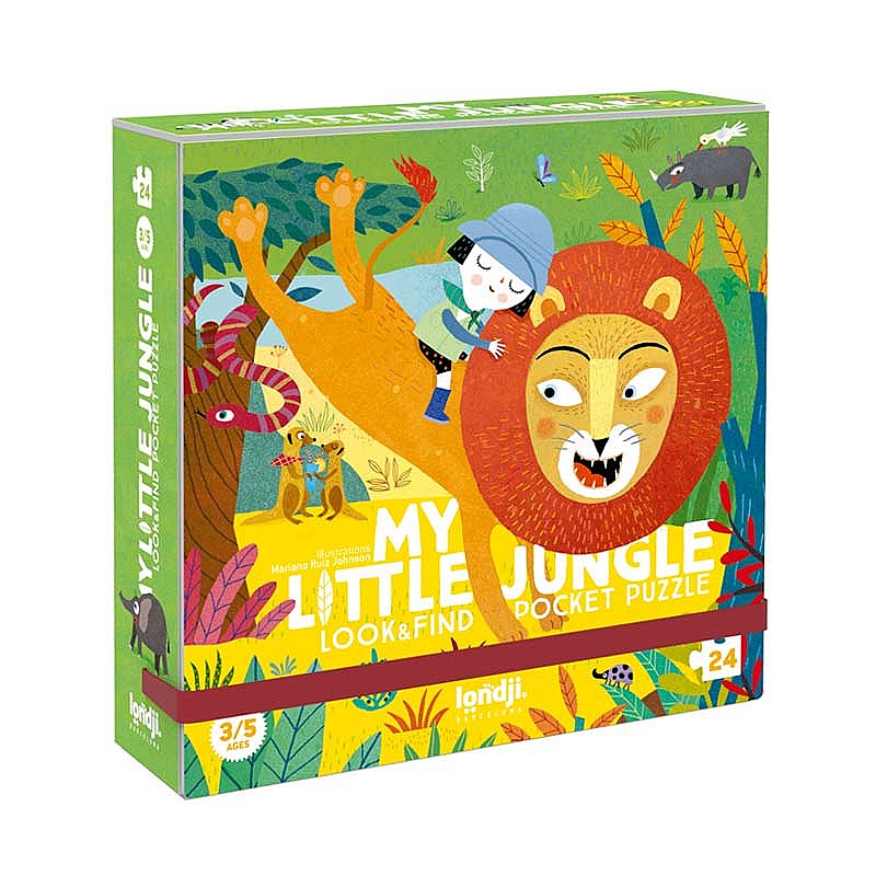 Puzzle de 24 piezas My Little Jungle de Bolsillo - Londji Juego LJ_PZ578U