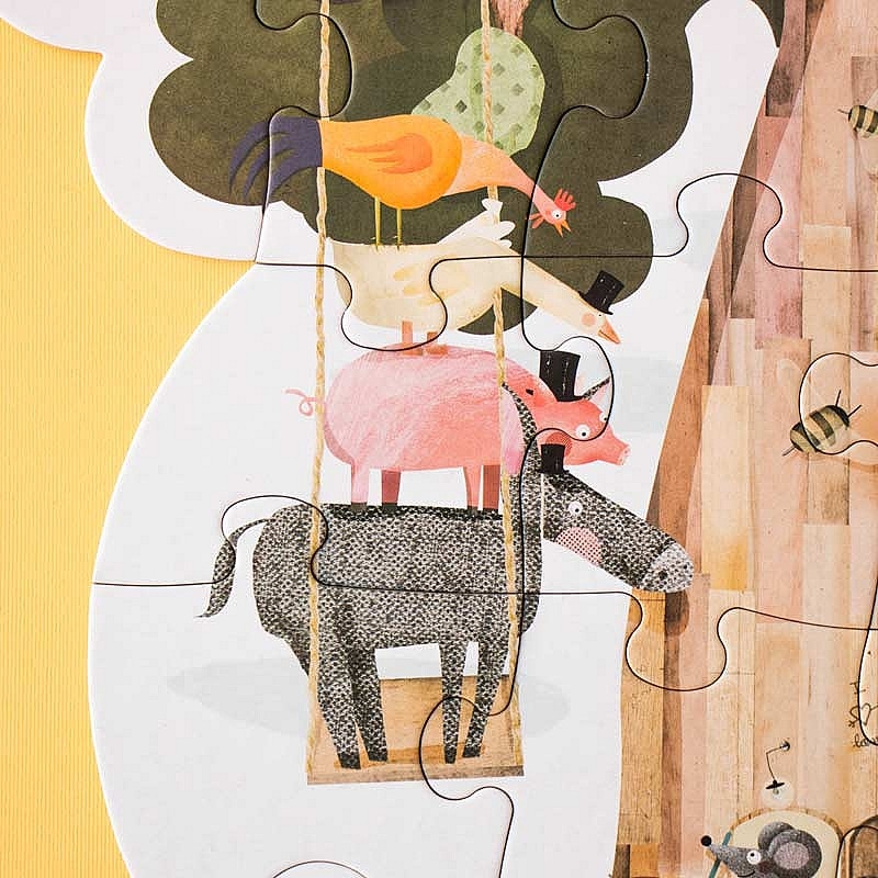 Puzzle reversible de 50 piezas My Tree de Londji - Aúpa Organics