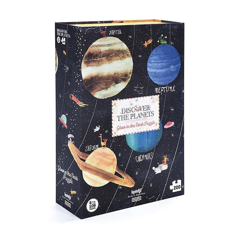 Puzzle de 200 piezas Discover the Planets de Londji - Aúpa Organics Puzzle de 200 piezas Discover the Planets de Londji - Aúpa Organics