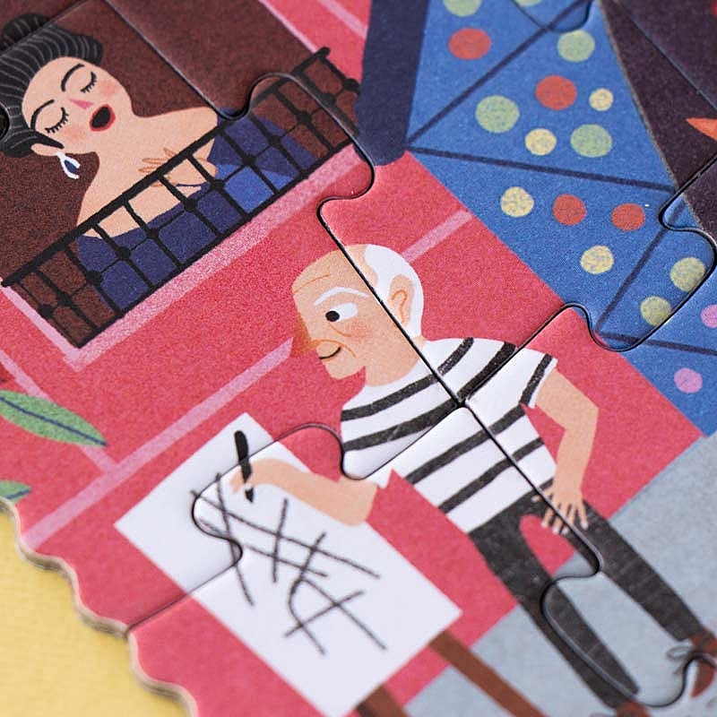 Puzzle reversible de 24 piezas Night & Day in Barcelona de Londji - Aúpa Organics