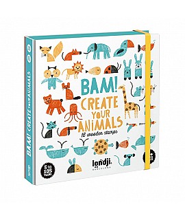 Tampones de Madera de Animales Bam! Animals - Londji Juego LJ_AC002U