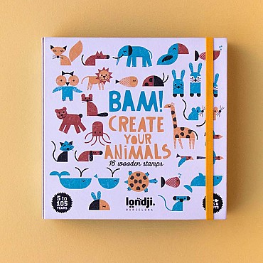 Tampones de Madera de Animales Bam! Animals de Londji - Aúpa Organics