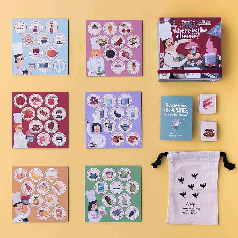 Where is the Cheese? Juego de Observación de bolsillo de Londji - Aúpa Organics
