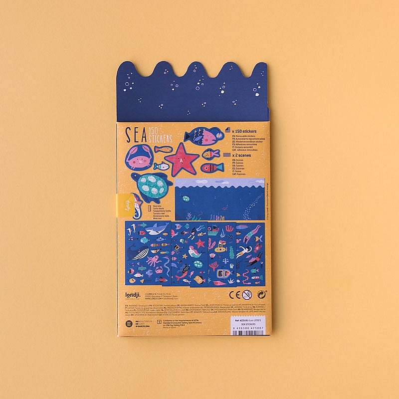 Pegatinas Removibles de Papel "Stickers Sea" de Londji - Aúpa Organics