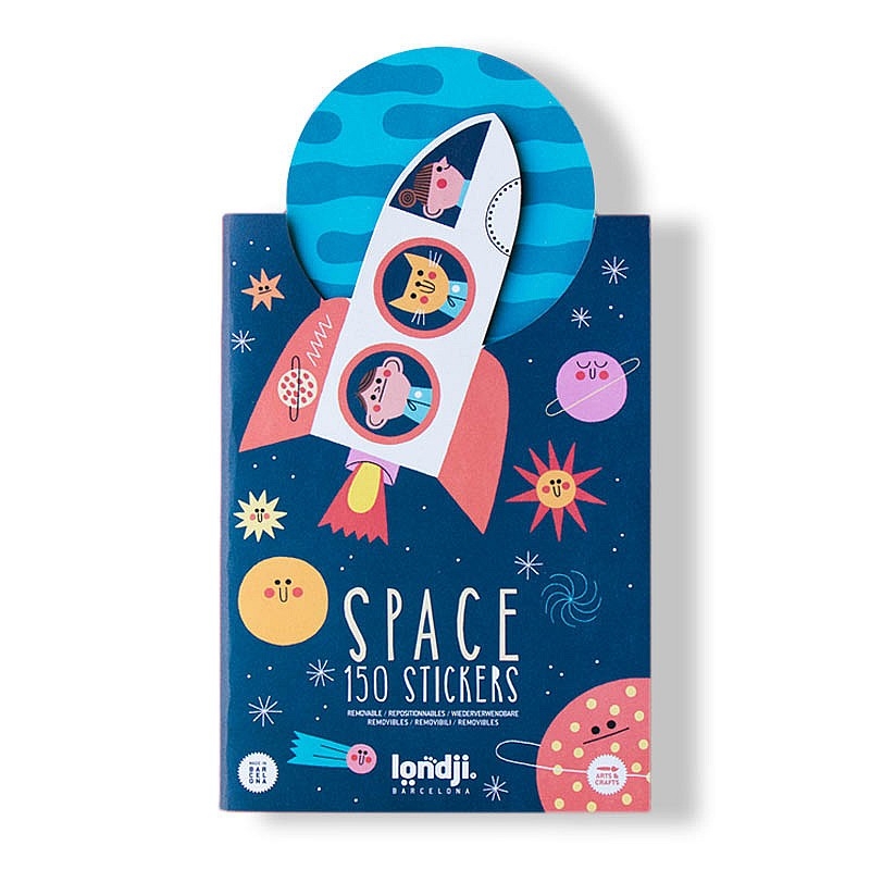 Pegatinas Removibles de Papel "Stickers Space" de Londji - Aúpa Organics