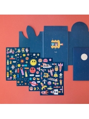 Pegatinas Removibles de Papel "Stickers Space" de Londji - Aúpa Organics