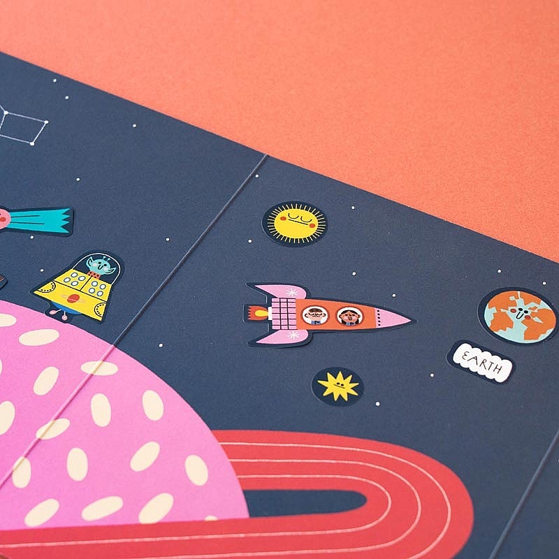 Pegatinas Removibles de Papel "Stickers Space" de Londji - Aúpa Organics