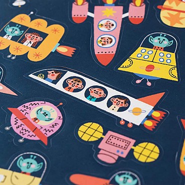 Pegatinas Removibles de Papel "Stickers Space" de Londji - Aúpa Organics
