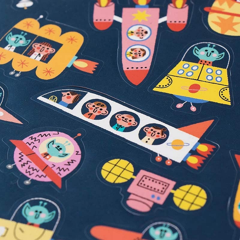 Pegatinas Removibles de Papel "Stickers Space" de Londji - Aúpa Organics