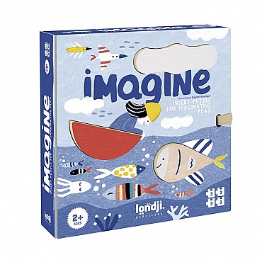 4 Puzzles de 3 piezas Imagine de Londji - Aúpa Organics