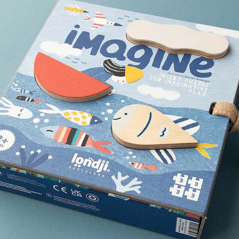 4 Puzzles de 3 piezas Imagine de Londji - Aúpa Organics
