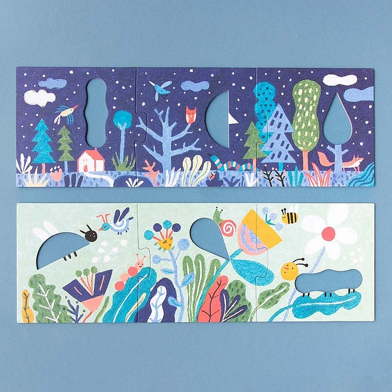 4 Puzzles de 3 piezas Imagine de Londji - Aúpa Organics