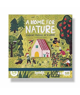 4 Puzzles de 10 piezas A home for nature - Londji Juego LJ_PZ587U