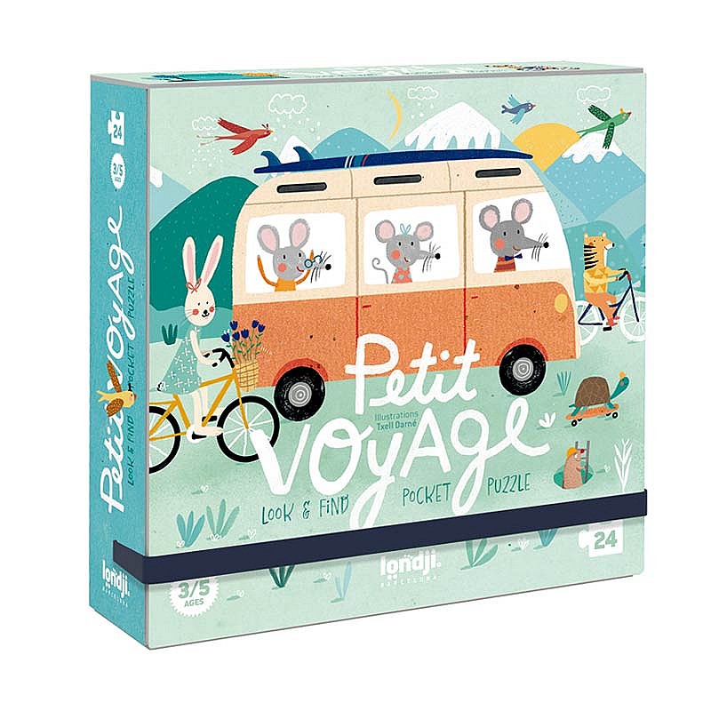 Puzzle de 24 piezas Petit Voyage Pocket - Londji Juego LJ_PZ590U