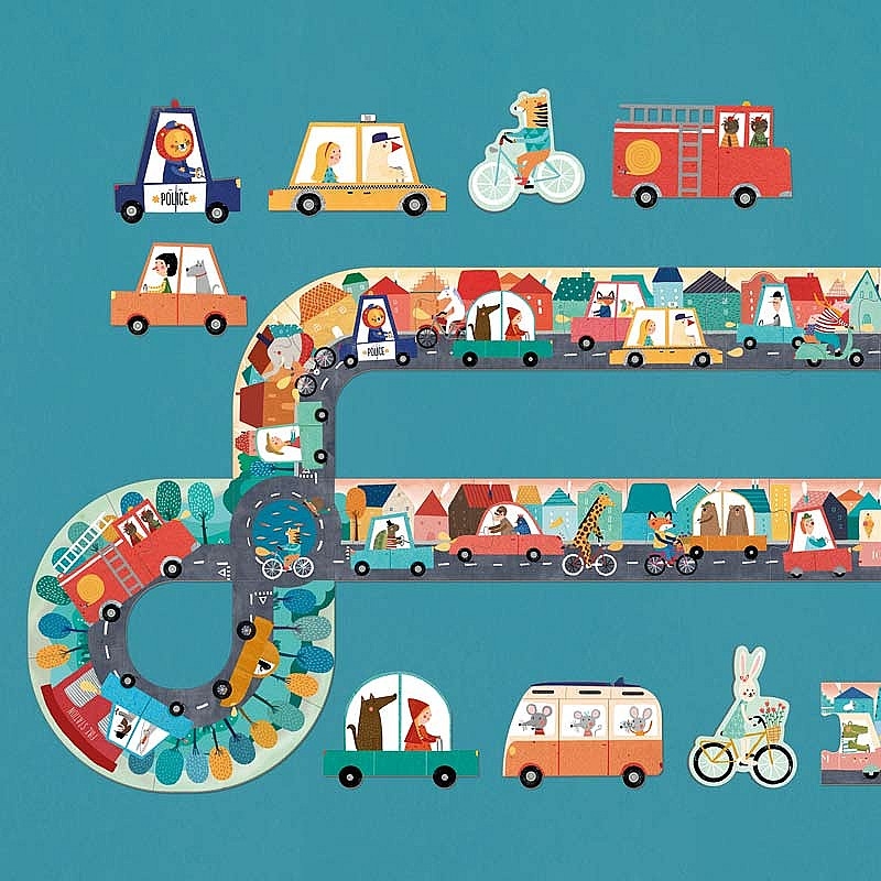 Puzzle de 24 piezas Petit Voyage Pocket de Londji - Aúpa Organics