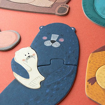 7 Puzzles de 3 piezas Mama de Londji - Aúpa Organics