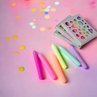 Caja de 6 Velas Pastell Babies para el Anillo de Celebraciones Waldorf - Aúpa Organics