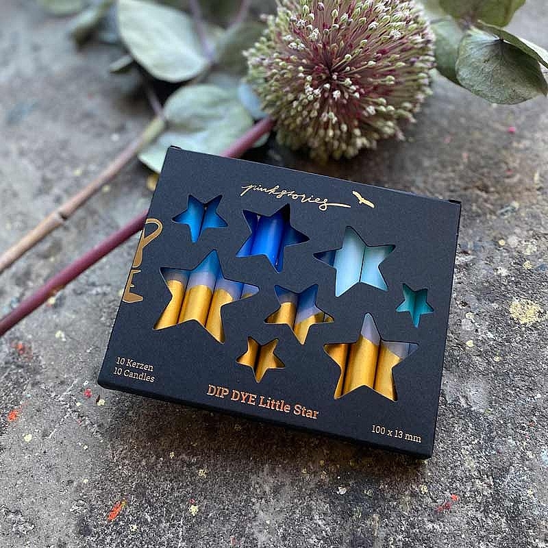 Caja de 10 Velas Aqua Stars para el Anillo de Celebraciones Waldorf - Aúpa Organics