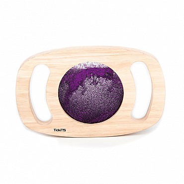 Panel Sensorial de Madera con Asas Purpurina lila - Aúpa Organics