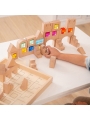 Set de Construcción de Madera y Gemas Translúcidas | Aúpa Organics