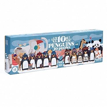 10 Puzzles progressivos Penguins de Londji - Aúpa Organics