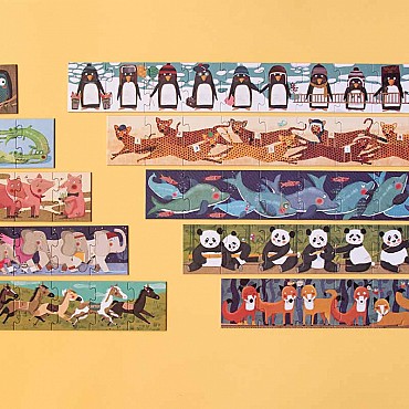 10 Puzzles progressivos Penguins de Londji - Aúpa Organics