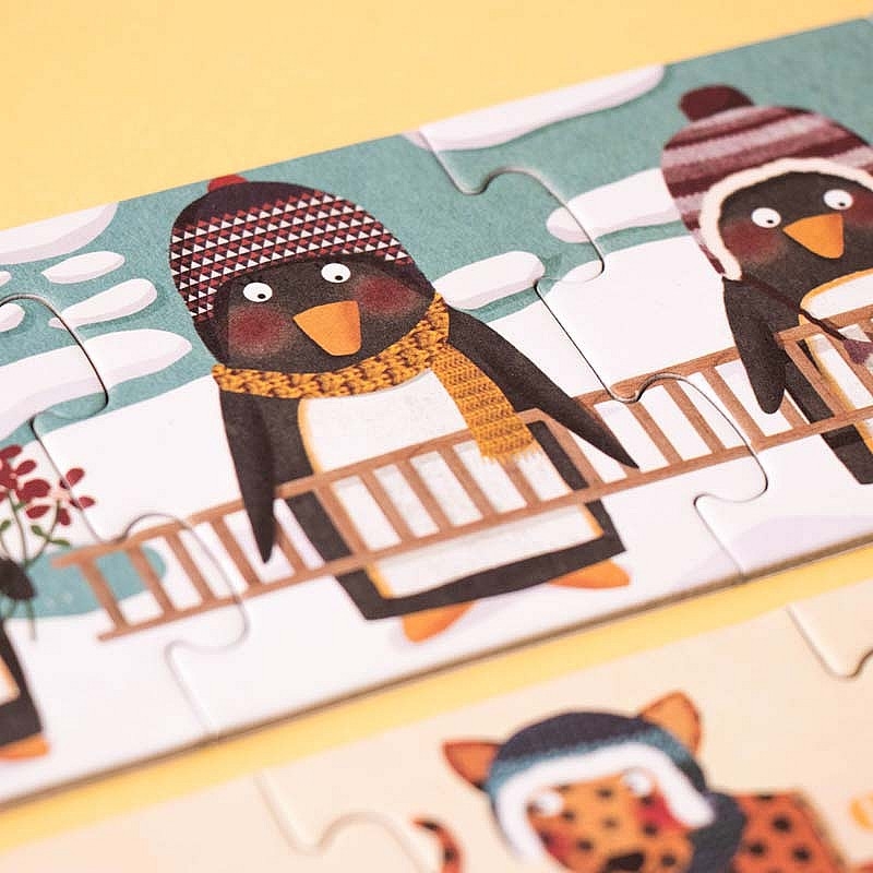 10 Puzzles progressivos Penguins de Londji - Aúpa Organics 10 Puzzles progressivos Penguins de Londji - Aúpa Organics