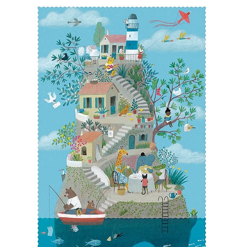 Puzzle de 100 piezas Tea By the Sea de Londji - Aúpa Organics