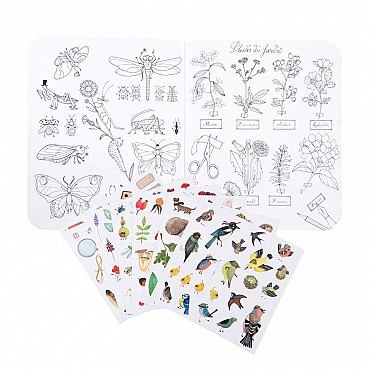 Cuaderno de Pegatinas "El botanista" Moulin Roty - Aúpa Organics