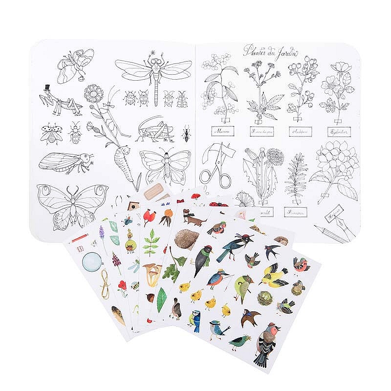Cuaderno de Pegatinas "El botanista" Moulin Roty - Aúpa Organics
