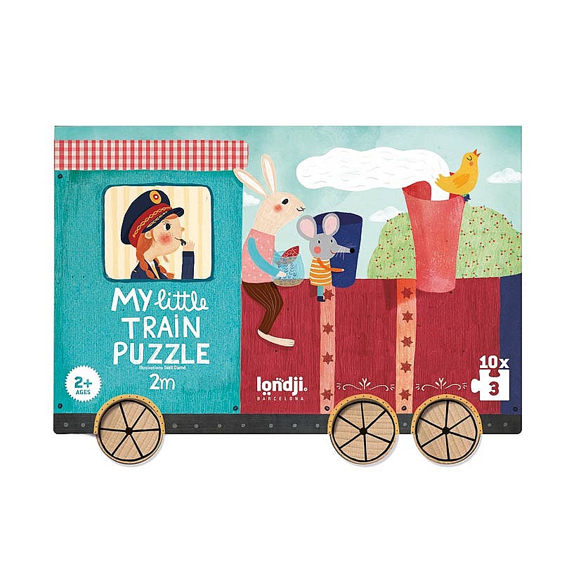 10 Puzzles de 3 piezas My Little Train - Londji Juego LJ_PZ585U