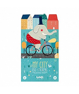 Pegatinas Removibles de Papel "My City" - Londji Juego LJ_AC004S06