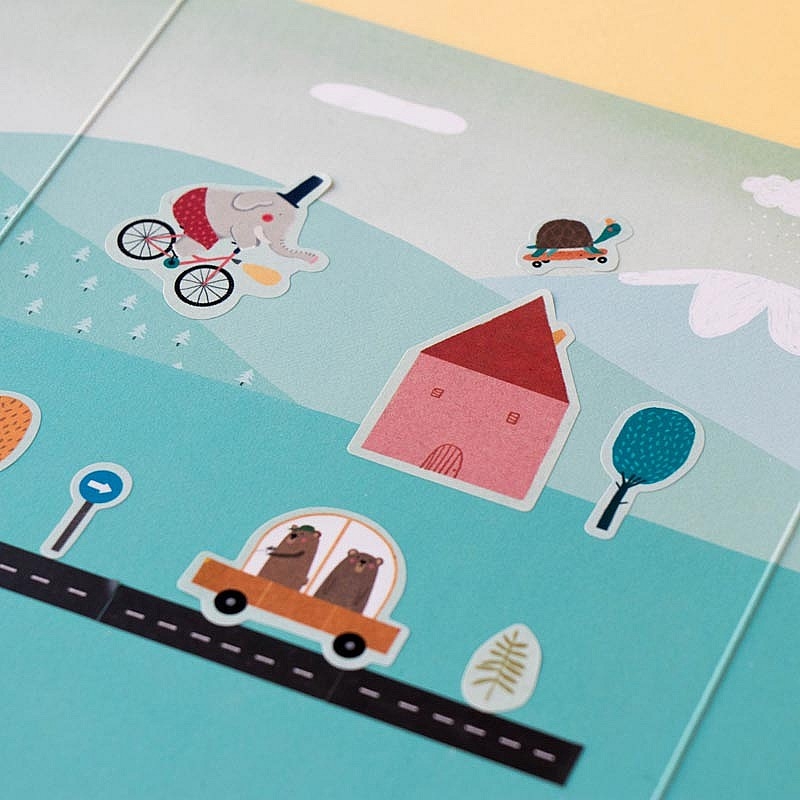 Pegatinas Removibles de Papel "Stickers My City" de Londji - Aúpa Organics