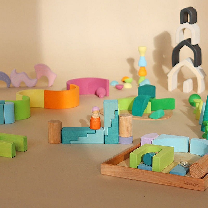 Juego de Construcción "En la Nube" de Grimm's - Aúpa Organics