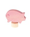 Cerdo Rosa Figura para el Anillo de Celebraciones - Grimm's