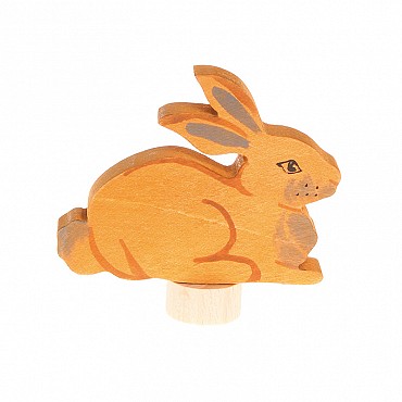 Conejo Sentado Figura Anillo de Cumpleaños Grimm's - Aúpa Organics