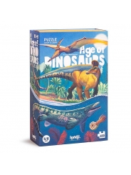Puzzle de 100 piezas Busca & Aprende Age of Dinosaurs de Londji - Aúpa Organics