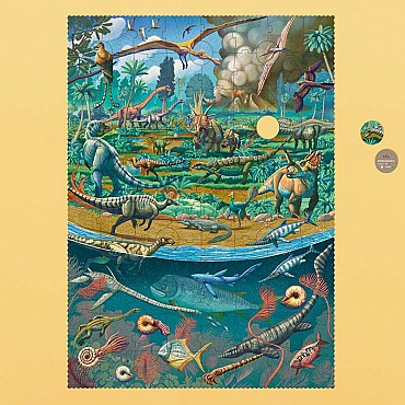 Puzzle de 100 piezas Busca & Aprende Age of Dinosaurs de Londji - Aúpa Organics