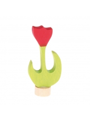 Flor Roja "Rosa Sant Jordi" Figura Anillo de Cumpleaños Grimm's - Aúpa Organics