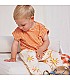 Camiseta Baby Orange Stripes Terry - Bobo Choses Moda BC_AB008