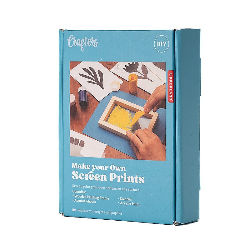 Kit " Crea tus propias serigrafías" de Kikkerland - Aúpa Organics