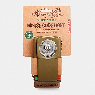 Linterna Código Morse Huckleberry de Kikkerland - Aúpa Organics