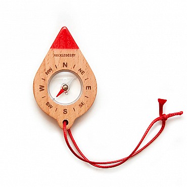 Brújula de Madera Huckleberry de Kikkerland - Aúpa Organics