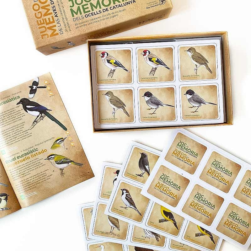 Juego de Memoria de las Aves de Cataluña - Àlex Mascarell - Aúpa Organics