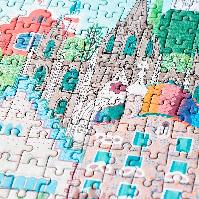 Puzzle de 500 piezas Barcelona Gaudí de Londji - Aúpa Organics
