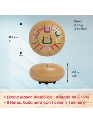 Tambú 8" 11 notas - Oro Mate - Aúpa Organics