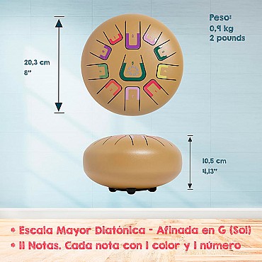 Tambú 8" 11 notas - Oro Mate - Aúpa Organics