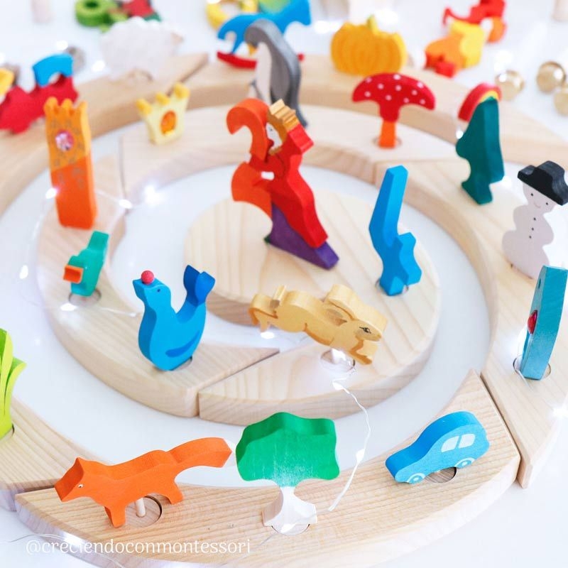 Número 9 Figura Cuento de Hadas Anillo de Cumpleaños Grimm's - Aúpa Organics